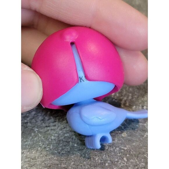 Purple owl bird helmet delivery pigeon toy figure animal - Picture 3 of 5